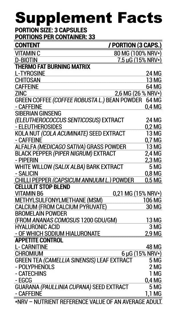 Lazar Angelov Nutrition LA Cell Burner Thermogenic Fat Burner