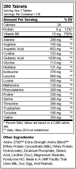 UNIVERSAL Amino 2700 / 350 Tabs.